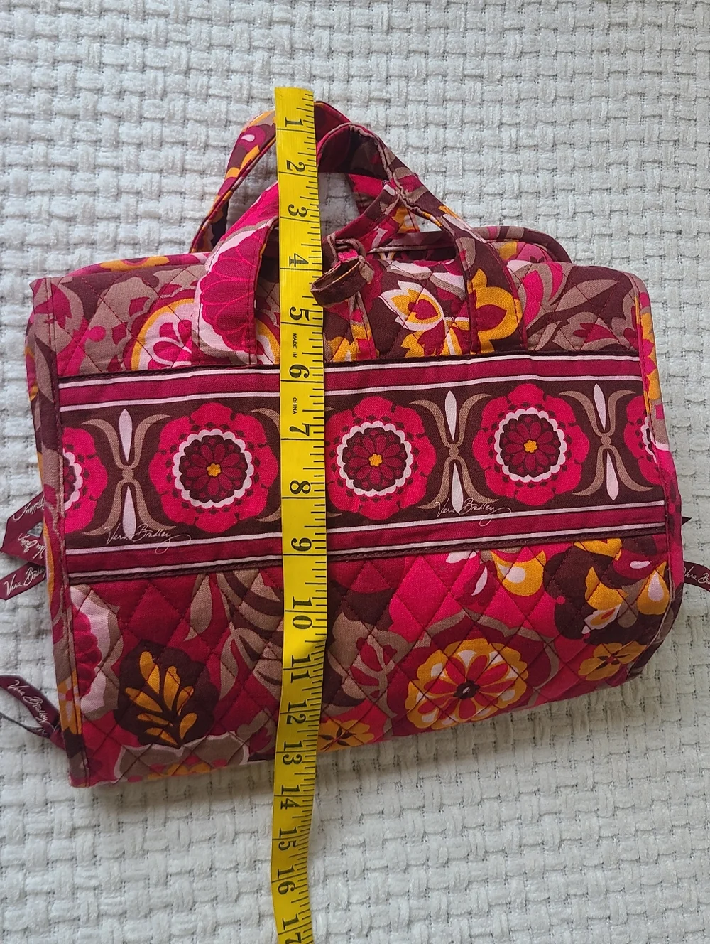 Vera Bradley Quilted Floral Weekender Bag Travel Bag - Picture 6 of 11